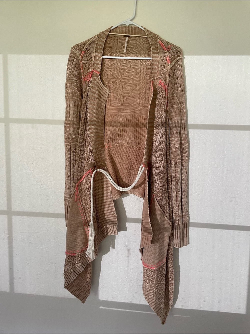 Free People All Washed Out asymmetrical cardigan
